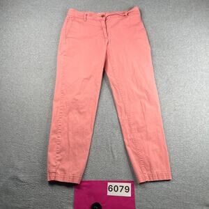 Talbots Pants Womens Size 6 Pink Casual Chino Style Slash Pockets *SEE